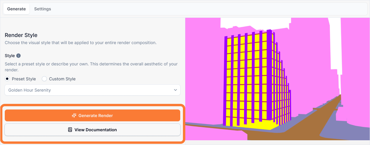 Generate button image